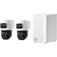 Eufy HomeBase professional S1 + 2x PoE Bullet-PTZ Cam S4 Kogel (vorm) IP-beveiligingscamera Binnen & buiten 3840 x 2160 Pixels Plafond - Bundelvoordeel