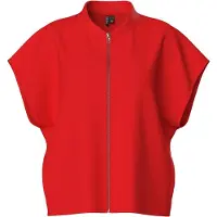 Pieces Lounge vest met rits - Zip sweat vest - Rood / M