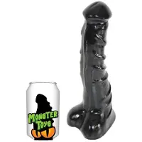 Monster Toys - Basilic - Dildo - 22 x 6 cm - PVC - Zwart