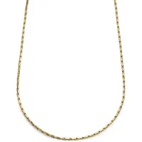 Lucleon Essentials | 3 mm Goudkleurige Ketting met Rechthoekige Venetiaanse Schakels