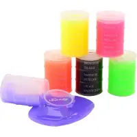 Johntoy Speelgoed slijm - 12x 150 ml - 6 kleuren - veilig kinderslijm - speelslijm