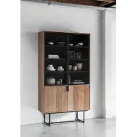 DTP Home Odeon vitrinekast teakhout 120x40x220cm