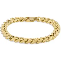 Lucleon 8 mm Goudkleurige Ketting Armband