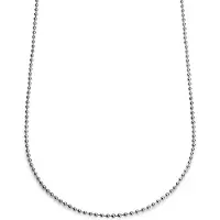 Lucleon Essentials | 3 mm Zilverkleurige Ketting met Bolletjes Schakels