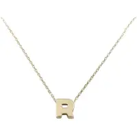Christian Gouden ketting met r hanger
