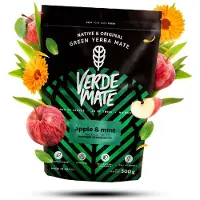 Verde Mate Apple & Mint - Groene Maté Thee - Ongerookte Braziliaanse Mate - 500 gram
