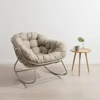Vita Lounge schommelstoel Royal Rocking II creme