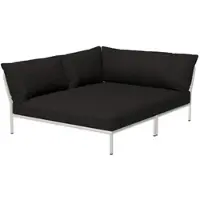 Houe Loungeset Level 2 Cozy Corner Left Frame Muted White Cushion Char