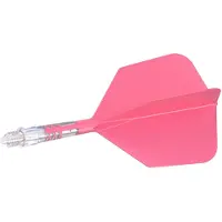 Cuesoul ROST T19 Integrated Dart Flights Big Wing Carbon Pink - Dart Flights