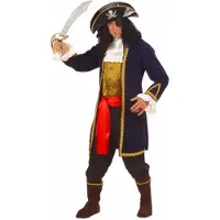 Widmann Piraten kapitein verkleed kostuum - heren - luxe uitvoering - 5-delig 50