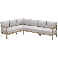 Garden Impressions Sirocco lounge dining set 2-delig links - grey sand