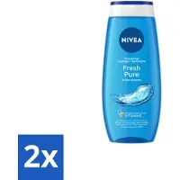 Nivea 2 x Douchegel Fresh Pure 250 ml - Douchegel - Huidverzorging - Frisheid - Vitamine C - Vitamine E
