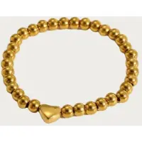 Yehwang Heart - Hartjes armband - Stainless Steel - Gold