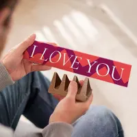 Toblerone Chocoladereep - "Love you" - 340 gram - Melkchocolade - Romantisch cadeau - Chocoladecadeau