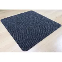 Prima - Heavy Duty - Ribbel - Deurmat - Schraapmat - zwart - antraciet - 90x90cm - antislip