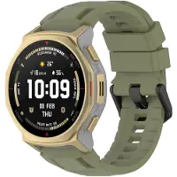 Strap-it Siliconen bandje geschikt voor Amazfit T-Rex 3 Pro - Groen