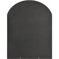 DIVINA FIRE Stalen vloerbeschermingsplatform van 90x80 cm voor hout- en pelletkachels.