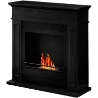 DIVINA FIRE JEFFERSON Zwarte staande bio-ethanolhaard L 89,5 x H 90,5 x D 28