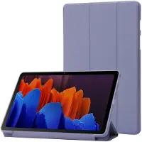 Mobigear Tablethoes geschikt voor Samsung Galaxy Tab S11 Hoes TPU,Kunstleer | Tri-Fold Gel Bookcase - Paars