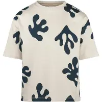 Koko Noko T-shirt ecru Jongens Stretchkatoen Ronde hals All over print - maat 140