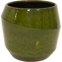 Ter Steege Bloempot-Plantenbak Keramiek Groen-Multicolour D 43 cm H 39 cm