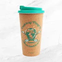 Myga Dubbelwandige Reisbeker - There is no Planet B - All we have is now - Drinkbeker - Koffiebeker - Theebeker -Coffee to go - Polypropyleen - 450 ML