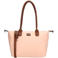 Charm London Buckingham Hand & Schoudertas Shopper - Kunstleer - Vegan Leer - Tote Bag - Dames Tas - Lichtroze