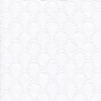 IHR Servet Luxe - 48x - 3-laags - met schub patroon - wit - 33 x 33 cm