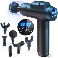 STILVORA Massageapparaten - Massage Pistool - Spierontspanning - Deep Tissue Massage - Draagbaar - Zwart