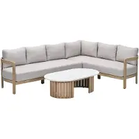 Garden Impressions Sirocco loungeset 3-delig rechts - acacia - grey sand