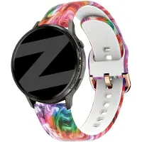 Bandz Siliconen bandje 'Colourful' geschikt voor Garmin Vivoactive 4s / Vivomove 3s / Venu 4 - 41mm / Venu 3s / Venu 2s / Forerunner 265s / Forerunner 255s - Meerkleurig