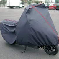 MSV Beschermhoes universeel - 2x - brommer - scooter - motor - 250x115x75 cm - grijs - beschermend