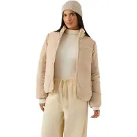 Reebok Dames/Meisjes Omkeerbare Puffer Jacket (Havermout)