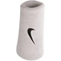 Nike Jumbo Swoosh Polsband (Set van 2) (Wit/zwart)