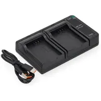 123accu Canon LP-E5 USB-C double slot oplader (8.4V, 0.7A, huismerk)