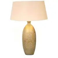 Holländer Tafellamp Vaso Barocco, crème / amber, Woon-/ Eetkamer, Keramiek, Tafellamp