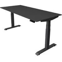 Kerkmann Move4 Elektrisch hoogteverstelbaar Zit-sta-bureau Antraciet T-voet 1800 (B) x 800 (D) x 1290 (H) mm Hout, Metaal