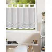 Homing Lichtdoorlatende Gordijnen - 1,40 x 0,45 m - Blauw - Elegant & Modern