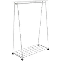 Alba Mobiele Kledingrek Oslo 1150 x 620 x 1780 mm Staal, hout Grijs