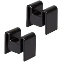 Bonton Circubin Aansluitset voor afvalbak - kunststof - B 15 x D 23 x H 22 mm - antraciet -2 koppelstukken