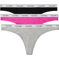 Calvin Klein Underwear String grijs gemêleerd / neonlila / zwart / wit