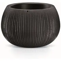 Prosperplast -BETON BOWL / bloempot met inzet / Zwart