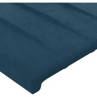 vidaXL Hoofdbord 90x5x78/88 cm fluweel donkerblauw