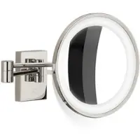 DECOR WALTHER Make-up Spiegel BS 40 LED Nikkel Gepolijst (10x magnification)