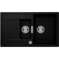 Schock Spoelbak Mono D-150 A, afmetingen 860 x 510 mm, kleur: nacht (donkergrijs). Model: MOND150ANGT