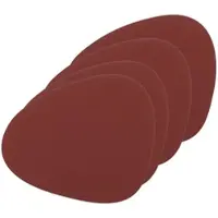 Lind DNA Placemat Curve L Nupo Red (Set van 4)-37 x 44 cm