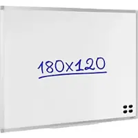 Viking Whiteboard Magnetisch Gelakt staal Eenzijdig 120 (B) x 180 (H) cm