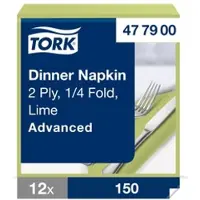 Tork 477900 dinnerservet advanced limoen 39x39 cm 2-laags 1800 stuks (477900)