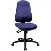 Topstar Support SY Ergonomische stoel Synchroonmechanisme Zonder armleuning In hoogte verstelbare zitting Blauw 110 kg