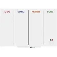 Rocada whiteboard - Skinagile - 100 x 150cm - wit gelakt - RO-6421AG